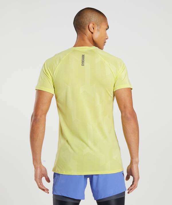 Panske Tricka Gymshark Apex Biele Zelene | VY2659834